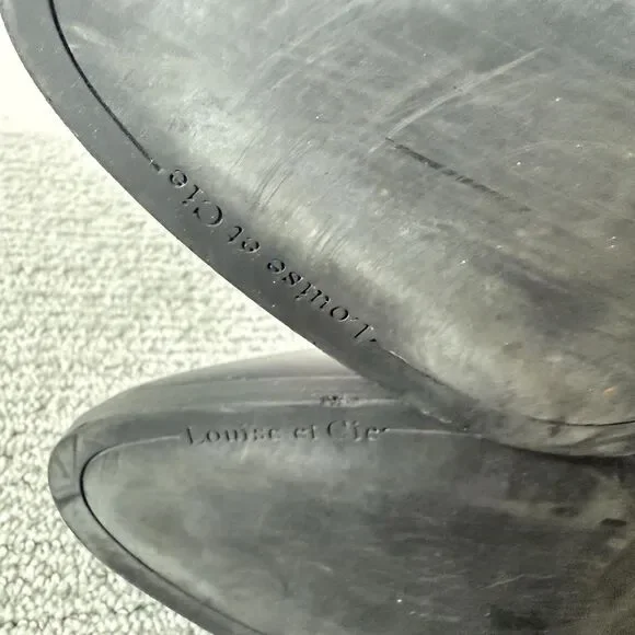 Louise et Cie Boots Womens Size 9 Black Vivianne Ankle Zip Buckle LO-VIANNE - Picture 8 of 9